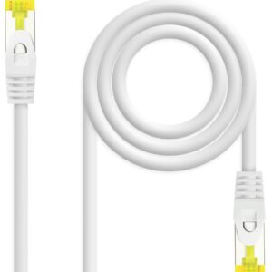 Cabo de Rede RJ45 Cat6a SF/UTP (S-FTP) Branco (0.3m) - NANOCABLE