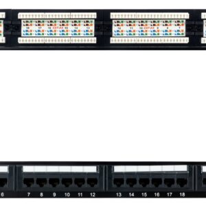 Painel de Conexões UTP 19 1U Cat6a (Preto) - NANOCABLE