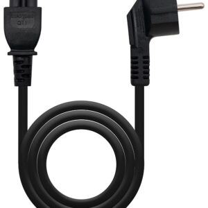 Cabo Alimenta??o Tripolar CEE7 Angular/M-C5/F Preto (1,5 mts) - Nanocable