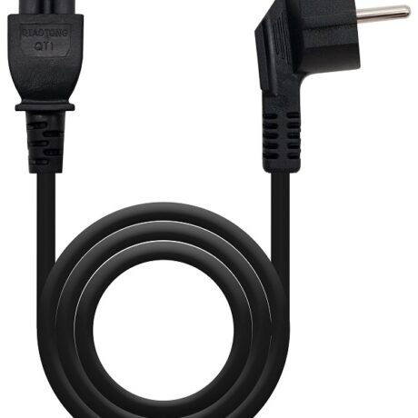 Cabo Alimentação Tripolar CEE7 Angular/M-C5/F Preto (1,5 mts) - Nanocable