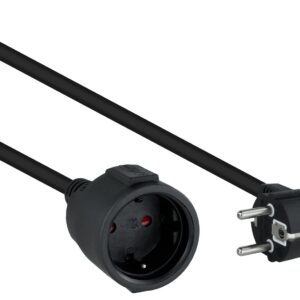 Extens?o El?trica 1 Tomada Preto (3 metros) - NANOCABLE