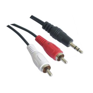 Cabo Jack 3,5mm Macho - 2x RCA Macho (3 mts) - Nanocable