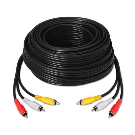 Cabo 3x RCA Macho - 3x RCA Macho (30 mts) - Nanocable