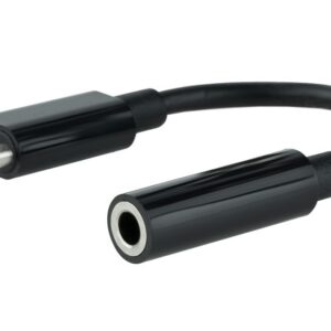 Adaptador USB-C Macho p/ Jack 3,5 mm Preto (0.11m) - NANOCABLE