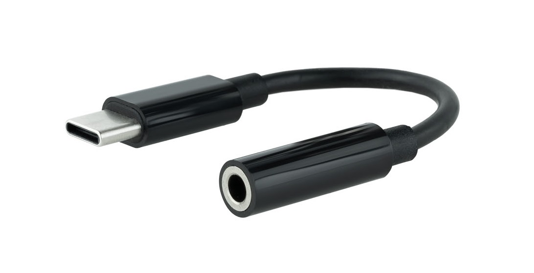 Adaptador USB-C Macho p/ Jack 3,5 mm Preto (0.11m) - NANOCABLE