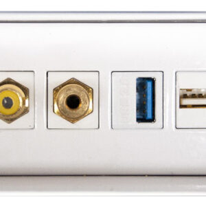 Caixa de Junção c/ Portas VGA + HDMI + JACK 3.5 + RCA + 2x USB + 2x RJ45 (Branco) - NANOCABLE