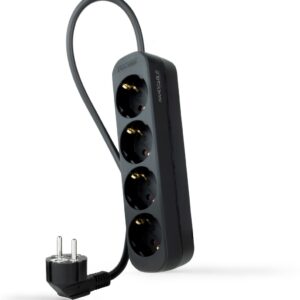 Extensão Elétrica 4 Tomadas Preto (1.4m) - NANOCABLE