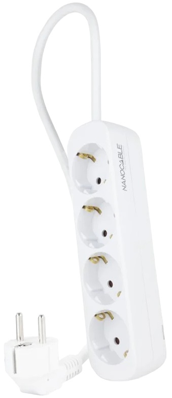 Extensão Elétrica 4 Tomadas Branco (1.4mts) - NANOCABLE