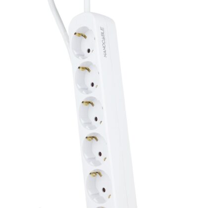 Extensão Elétrica 6 Tomadas Branco (1.4metros) - NANOCABLE