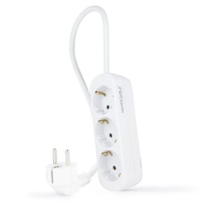 Extens?o El?trica 3 Tomadas Branco (1.4 metros) - NANOCABLE