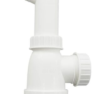 Sifão Simples c/ Caixa Limpeza p/ Lava Loiça (Branco) - TEKA