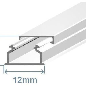 Calha 12x8mm Branca Adesiva (2 mts) - EFAPEL