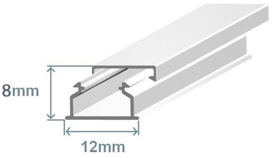 Calha 12x8mm Branca Adesiva (2 mts) - EFAPEL