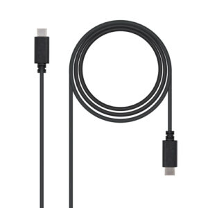 Cabo USB C Macho - USB C Macho (1 metro) - Nanocable