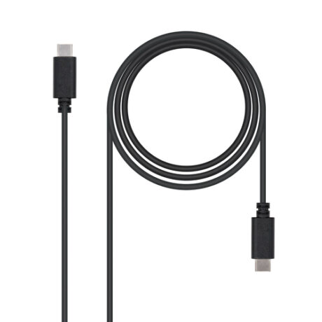 Cabo USB C Macho - USB C Macho (1 metro) - Nanocable