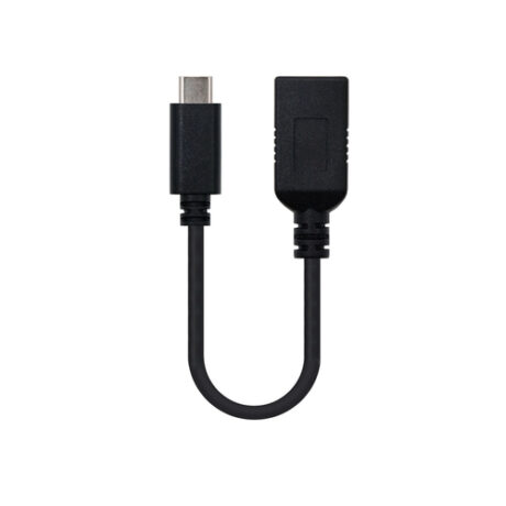 Cabo USB A Fêmea - USB C Macho 3.2 (15cm) - Nanocable
