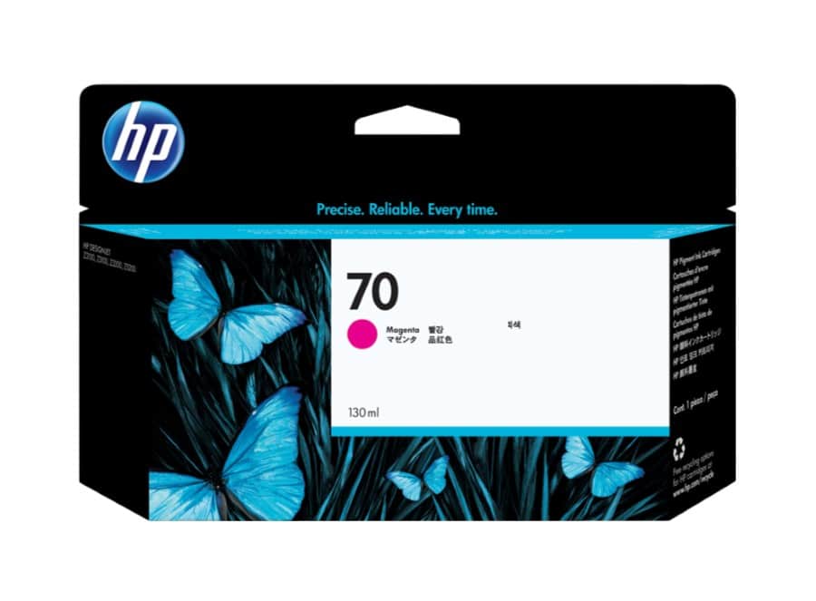 Tinteiro Original HP 70 Magenta C9453A 130mL
