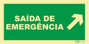 Sa?da de Emerg?ncia - Fotoluminescente (200mmx100mm)