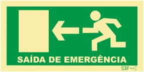 Sa?da de Emerg?ncia - Fotoluminescente (200x100mm)