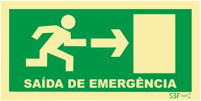 Sa?da de Emerg?ncia - Fotoluminescente (200mmx100mm)