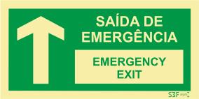 Sa?da de Emerg?ncia - Fotoluminescente (200mmx100mm)