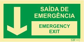 Sa?da de Emerg?ncia - Fotoluminescente (200mmx100mm)