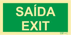 Sa?da de Emerg?ncia - Fotoluminescente (200x100mm)