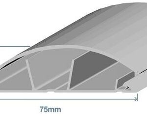 Calha de Chão 75x17mm Cinzenta (2 mts) - EFAPEL