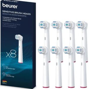 Pack 8x Recargas Sensitive p/ Escova de Dentes Elétrica TB 30 / TB 50 - BEURER