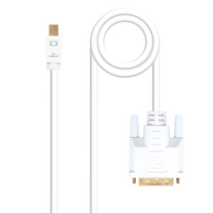Cabo Mini Displayport Macho - DVI Macho 5M (Branco) - NANOCABLE
