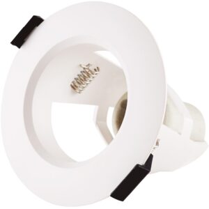 Suporte de Encastre ?95mm p/ L?mpada E14 (Branco) - GSC