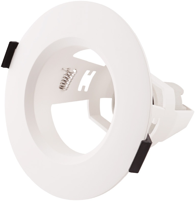 Suporte de Encastre Ø120mm p/ Lâmpada E27 (Branco) - GSC