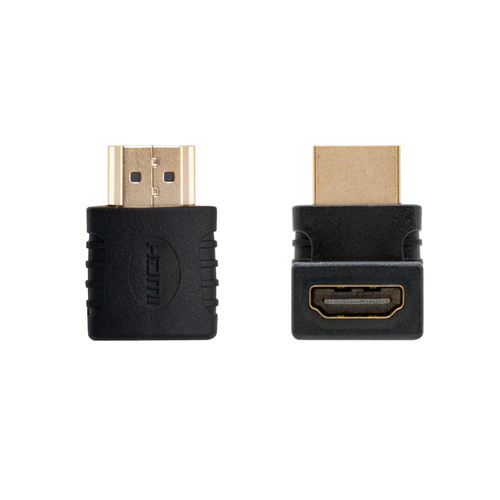 Adaptador HDMI Macho - HDMI Fêmea 90º (Preto) - TooQ