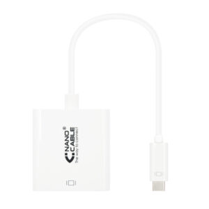Conversor USB C 3.2 Macho - DVI-D F?mea 15CM (Branco) - NANOCABLE