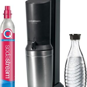 Máquina de Filtro de Água Crystal 3.0 c/ Garrafa de Vidro (Preto) - SODASTREAM