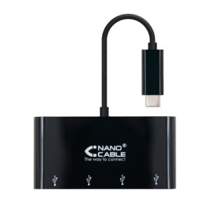 HUB USB C - 4x USB A 3.1 (Preto) - TooQ