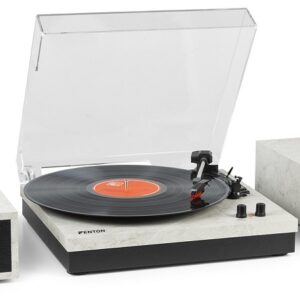 Gira Discos Bluetooth c/ Colunas (RP165M) Mármore - FENTON