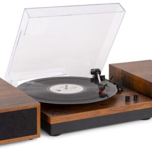 Gira Discos Madeira Bluetooth c/ Colunas (RP165) - FENTON