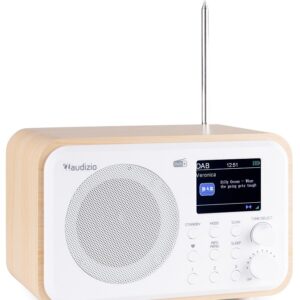 R?dio FM/DAB+ Bluetooth 30W c/ Bateria (Branco) - AUDIZIO MILAN