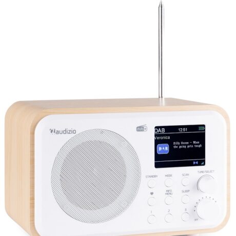 Rádio FM/DAB+ Bluetooth 30W c/ Bateria (Branco) - AUDIZIO MILAN