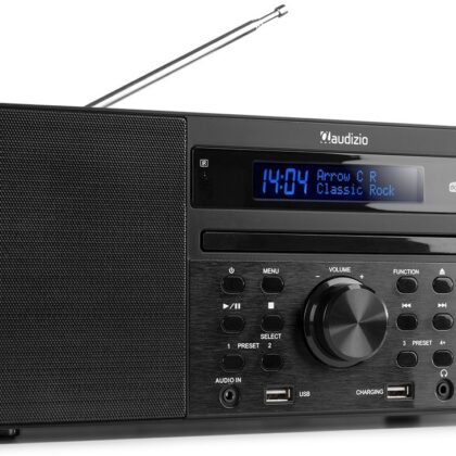 Rádio All-In-One CD/DAB+ Bluetooth 60W (Preto) - AUDIZIO