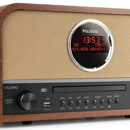 Rádio FM/BT/CD/DAB+/USB c/ Leitor de CD 40W (SALERNO) - AUDIZIO