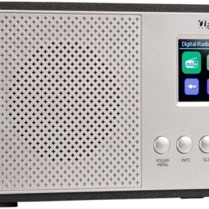 R?dio Digital Avio DAB+/FM/USB (Prateado) - AUDIZIO