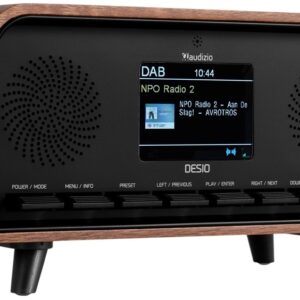 Rádio Desio DAB+/FM/BT c/ Ecrã LCD 2,4 (Madeira) - AUDIZIO