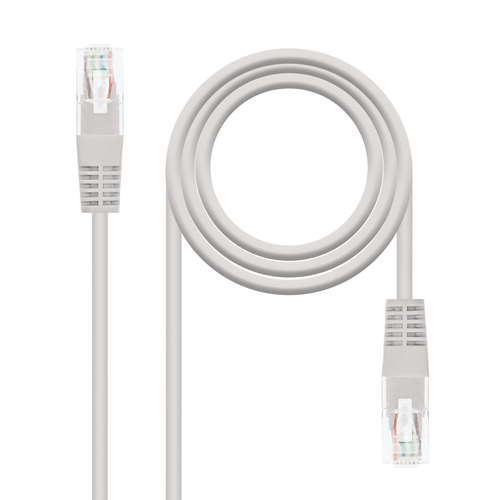 Cabo de Rede RJ45 Cat6 U/UTP Cinzento (7 mts) - Nanocable
