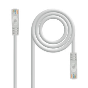 Cabo de Rede RJ45 Cat6a U/UTP Cinzento (2 mts) - Nanocable