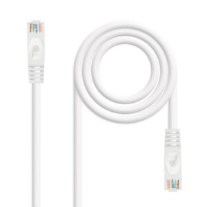 Cabo de Rede RJ45 Cat6a U/UTP Branco (2 mts) - Nanocable