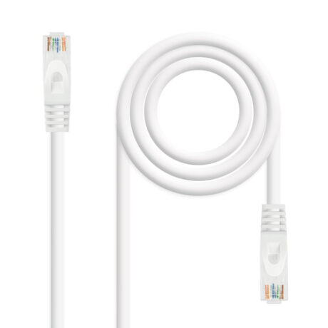 Cabo de Rede RJ45 Cat6a U/UTP Branco (3 mts) - Nanocable