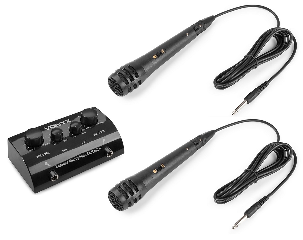 Controlador Karaoke p/ 2 Microfones (AV430B) - VONYX