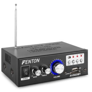 Amplificador 2x 40W Bluetooth/SD/USB/MP3 c/ Comando (AV360BT) - FENTON